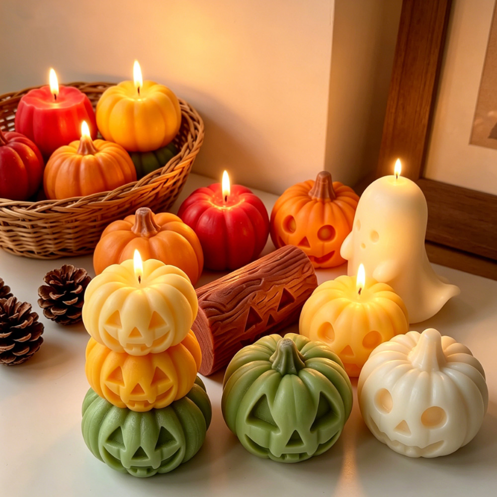 Candle Making Books For Beginners - Halloween Mini Ghost Pumpkin Silicone Mold