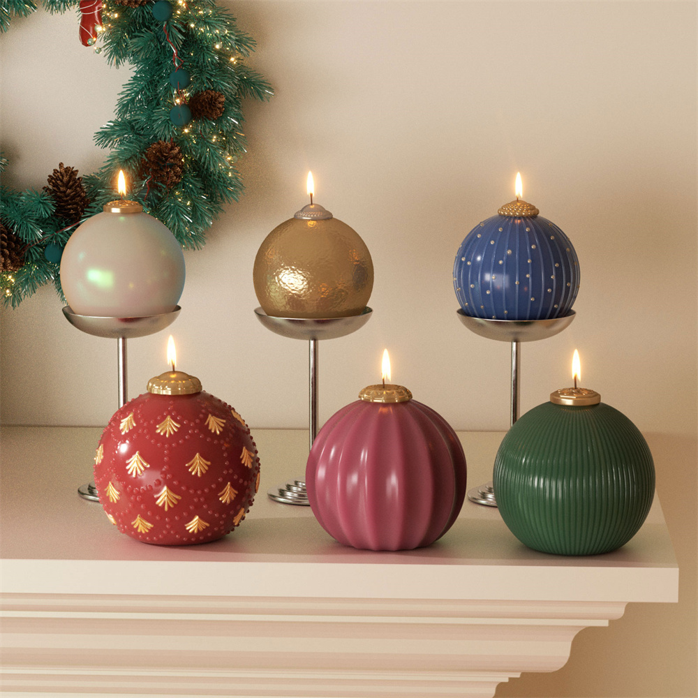 Candle Making Books For Beginners - Nicole Christmas Bauble Candle Silicone Mold