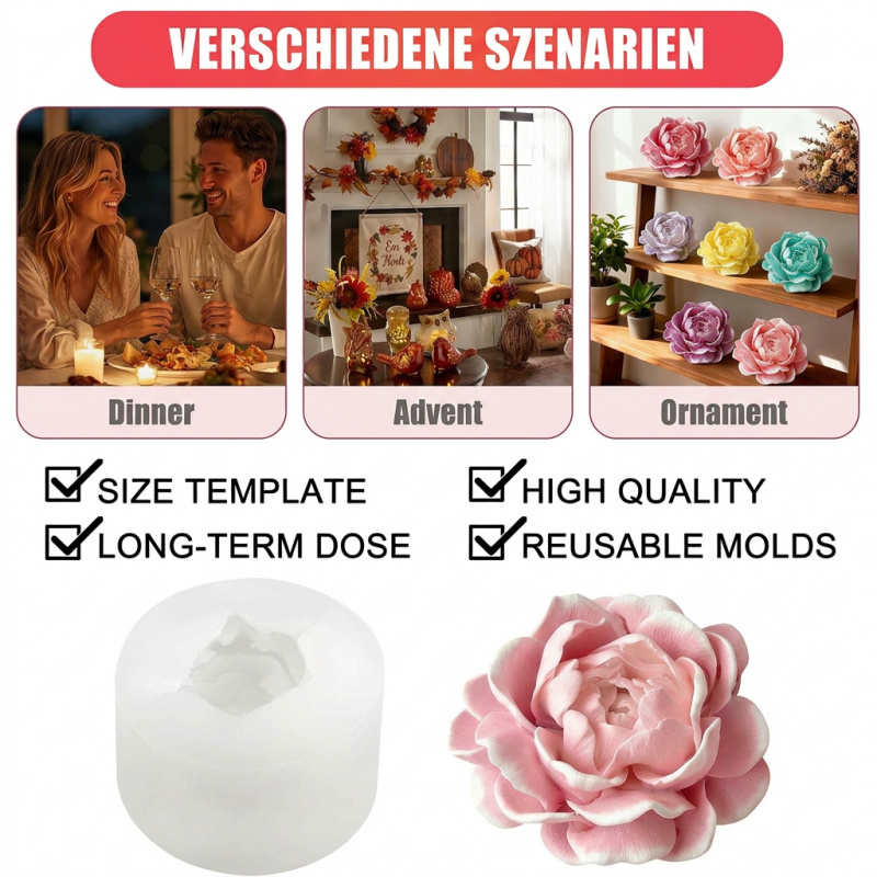 Jasmine flower candle silicone - đánh giá và giá Candle Making Jug