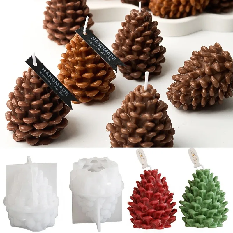 DIY 3D Pine Cone Silicone Cand - đánh giá và giá Candle Making Books For Beginners