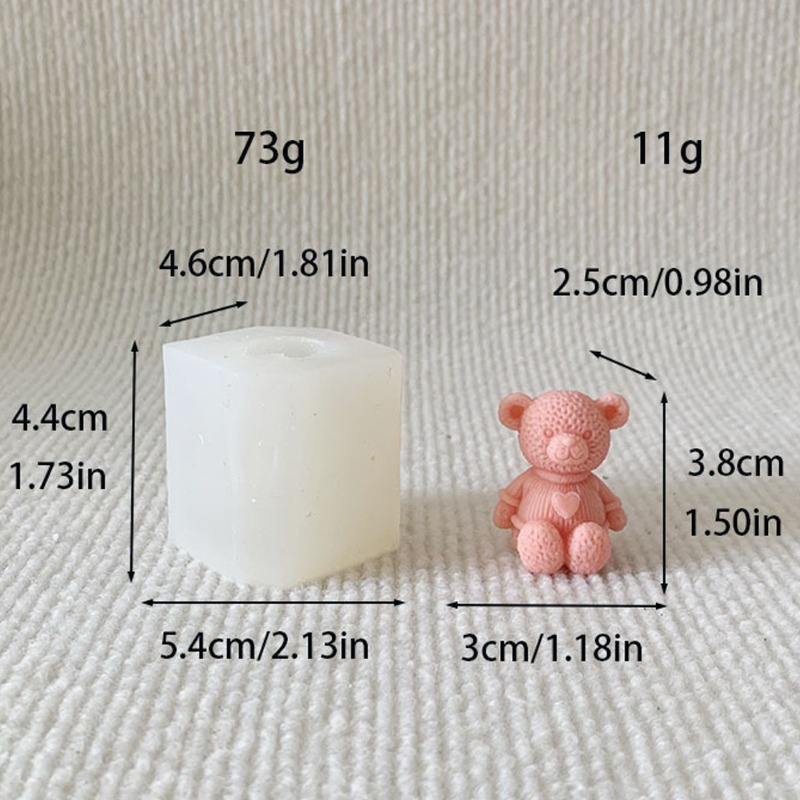 Mini Love Bear Candle Silicone - đánh giá và giá Candle Making Supplies Wholesale