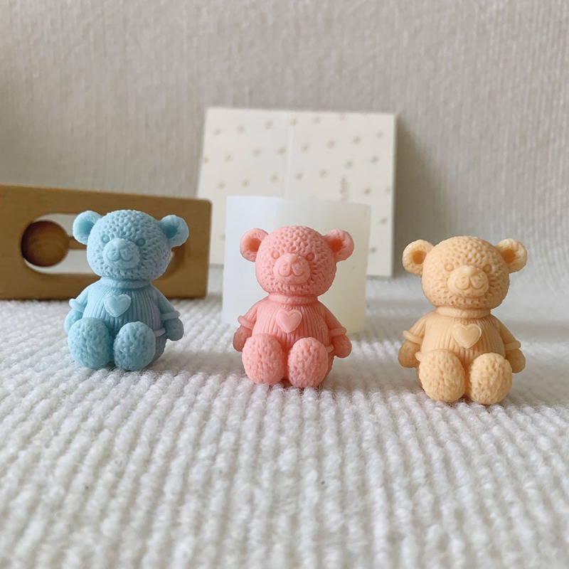 Mini Love Bear Candle Silicone - đánh giá và giá Candle Making Supplies Wholesale