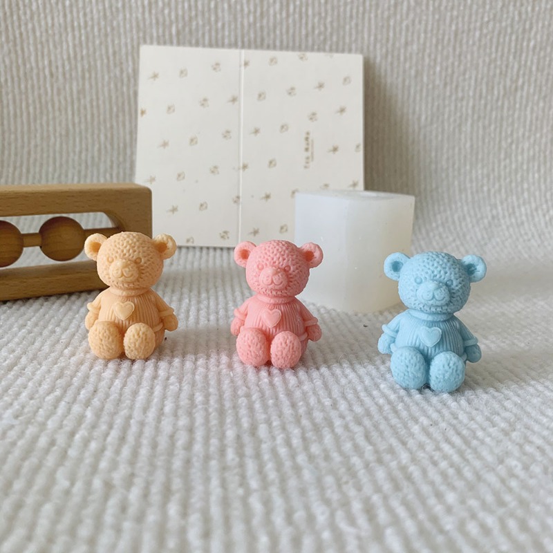 Mini Love Bear Candle Silicone - đánh giá và giá Candle Making Supplies Wholesale