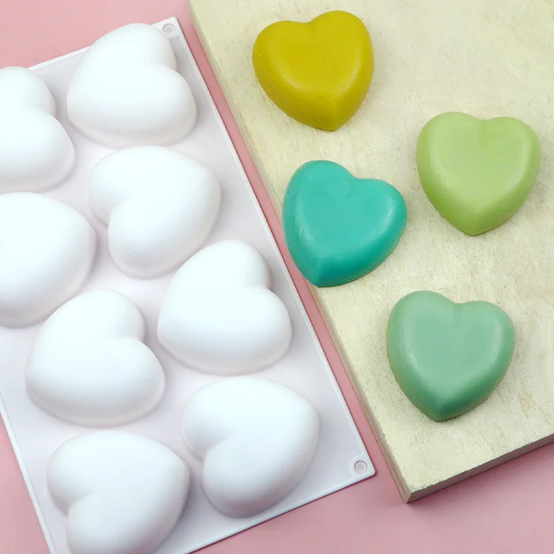 Love Heart Silicone Soap Mold  - đánh giá và giá Candle Making Supplies Wholesale