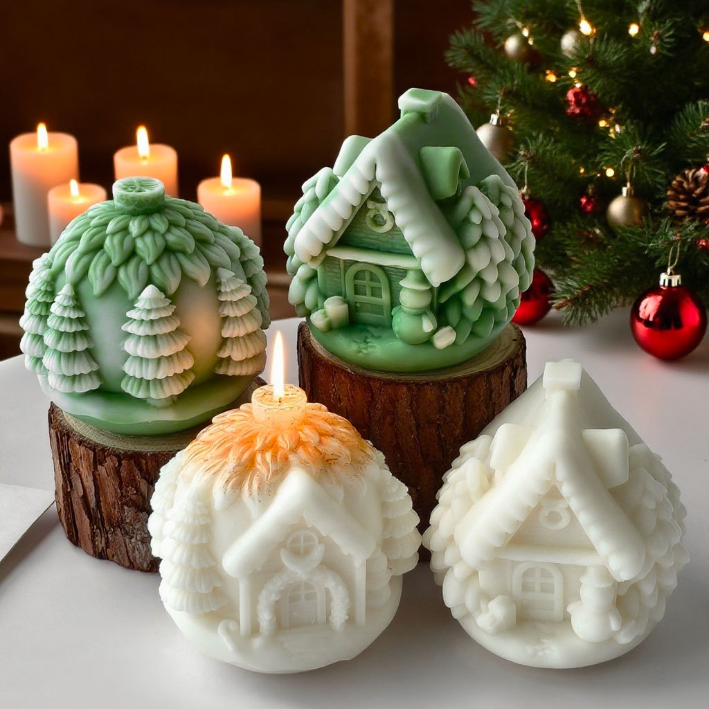 DIY Christmas Tree House Silic - đánh giá và giá Candle Making Books For Beginners
