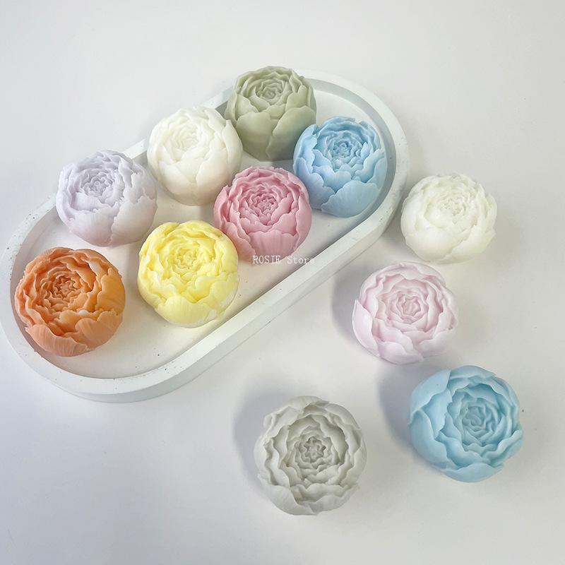 3D Peony Flower Silicone Mold  - đánh giá và giá Candle Making Supplies Wholesale