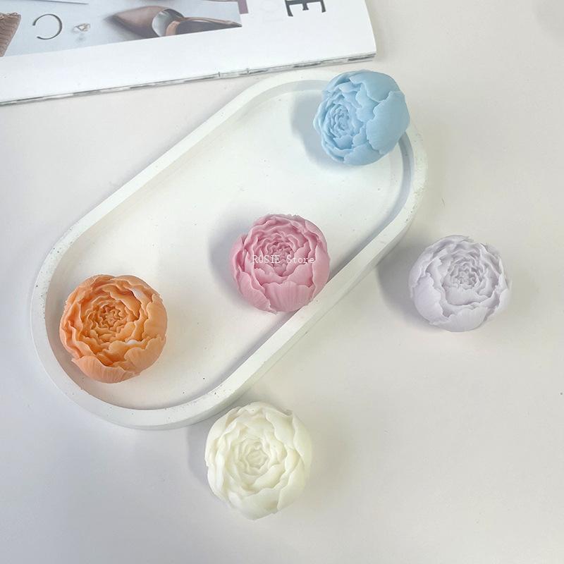 3D Peony Flower Silicone Mold  - đánh giá và giá Candle Making Supplies Wholesale